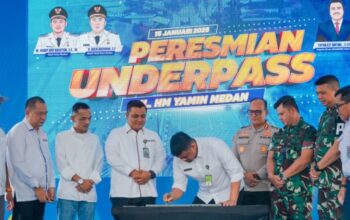 Bobby Nasution Resmikan Underpass jalan HM Yamin Proyek Senilai Rp163 M