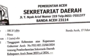 Sekda Aceh Tanggapi Keberatan atas Pemberhentian Sekda Aceh Besar