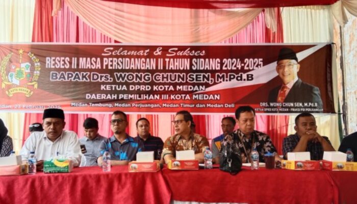 Didampingi Sejumlah OPD, Ketua DPRD Medan Wong : Aspirasi Warga Harus Segera Ditindaklanjut