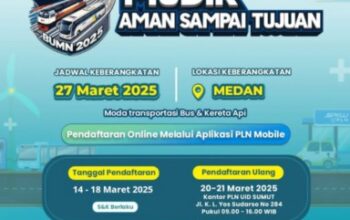 Dibuka Hari ini! “Mudik Aman Sampai Tujuan” untuk 576 Keluarga di Medan bersama PLN