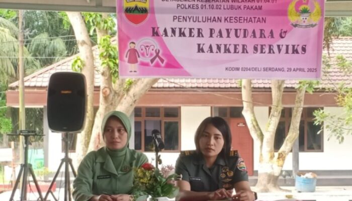 Persit KCK Cabang XXXIII Kodim DS Laksanakan Penyuluhan Kesehatan Kanker Payudara dan Kanker Rahim
