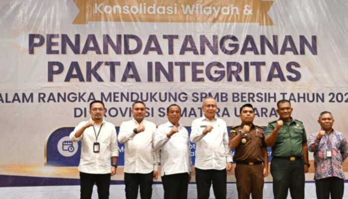 Seluruh Kepala Daerah di Sumut  Teken Pakta Integritas Wujudkan SPMB Bersih
