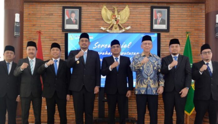 Serahkan SK Pengawas Perumda Tirtanadi, Bobby Minta Optimalkan Layanan