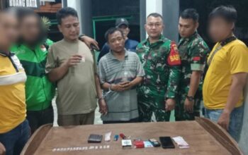 Tim Intel Kodim DS Ringkus Dua Pengedar Sabu di Tebing Tinggi