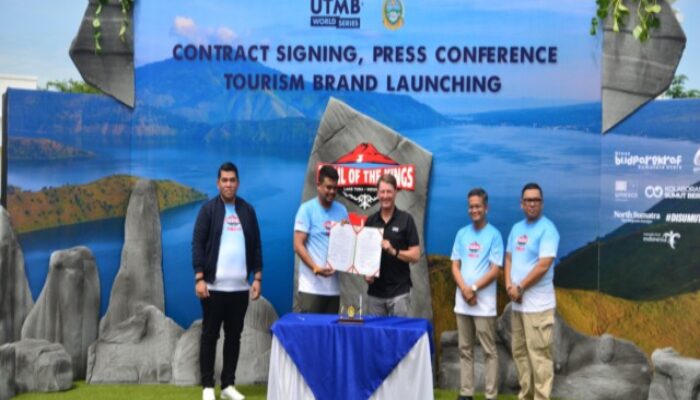 Bobby Tandatangani Kerjasama Strategis, UTMB® Pilih Danau Toba Jadi Tuan Rumah Trail Run Dunia