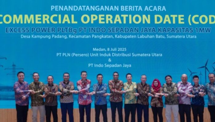 Dorong Transisi Energi Hijau, PLN UID Sumut dan Asian Agri tandatangani Berita Acara COD PLTBg