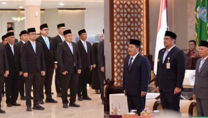 Pesan Bobby Saat Lantik 103 Pejabat Administrator dan Fungsional Pemprovsu