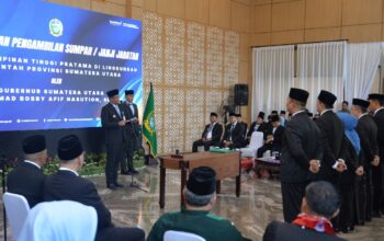 Pesan Bobby Kepada Enam Pejabat Eselon II Pemprovsu Yang Baru Dilantik