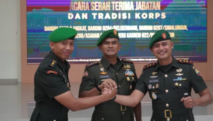 Danrem 022/PT pimpin Sertijab empat Dandim dan Kasi Pers