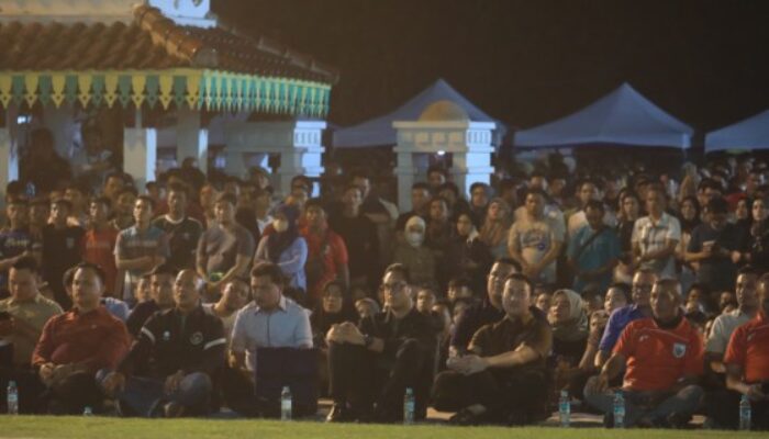 Rico Bersama Afri Rizki dan Ribuan Warga Medan Nobar Final Piala AFF U-23