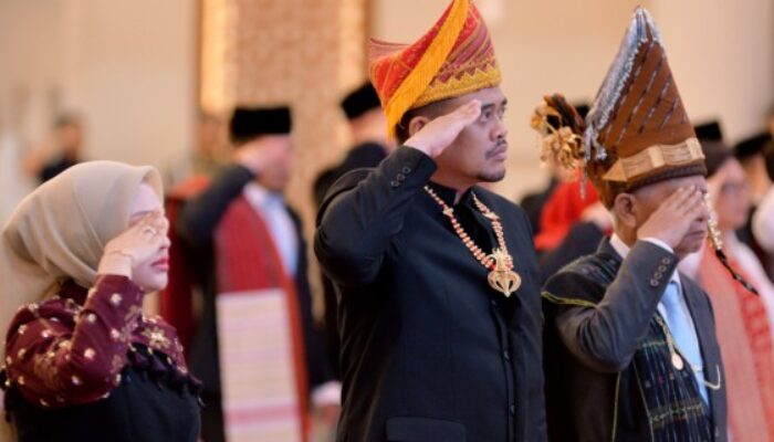 Bobby-Surya Bersama Forkopimda Ikuti  Upacara Detik-detik Proklamasi di Istana Negara