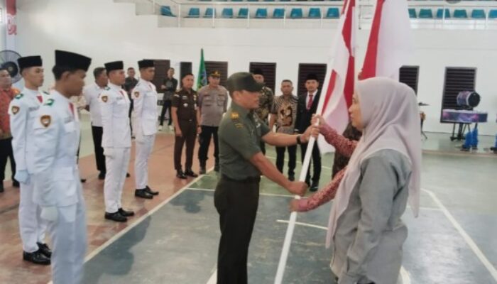 Mewakili Dandim DS, Danramil TebingTinggi Hadiri Pengukuhan Paskibraka dan Korps Musik 2025-2026