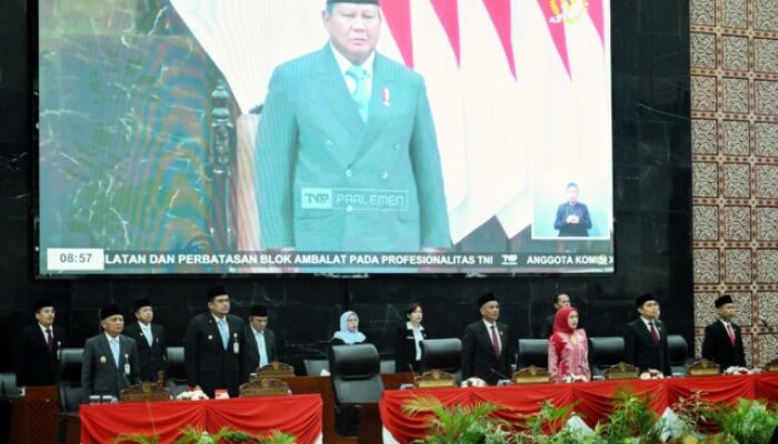 Bobby dan Surya Bersama Forkopimda Dengarkan Pidato Presiden RI dalam Rangka HUT ke-80 RI