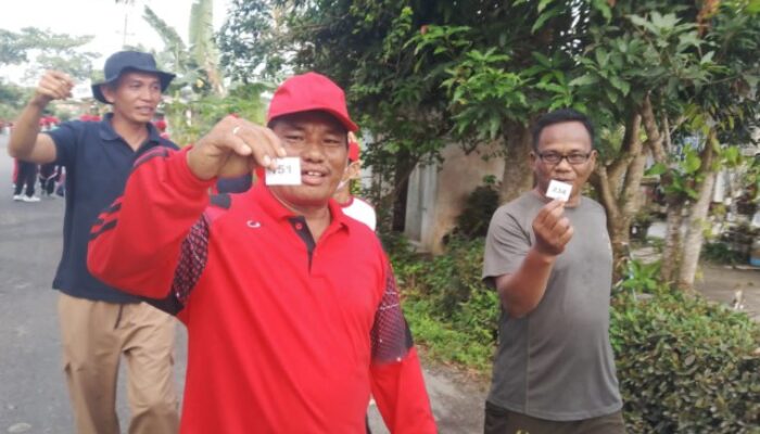 Semarak Hari Kemerdekaan, Koramil Bandar Khalifah Gelar Jalan Santai