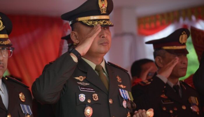 Dandim DS Hadiri Upacara HUT ke-80 RI di Alun alun Pemkab Deli Serdang