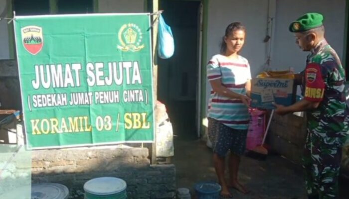 Babinsa DS Laksanakan ‘Sedekah Jum’at Penuh Berkah’ di Sibolangit