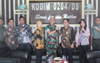 Dandim DS Sambut Kunjungan Silahturahmi Pimpinan BRI Lubukpakam