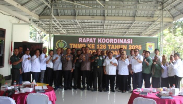 Kodim DS Gelar Rakernis TMMD Ke-126 TA 2025 Bersama Pemkab Sergai