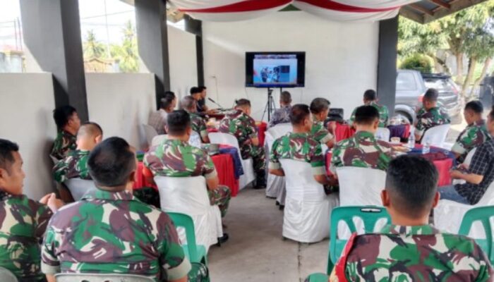 Dandim DS Hadiri Vidcon Dengan Dirut Bulog, Mendagri dan Mentan