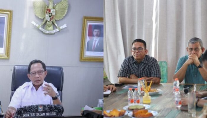 Zaki Ikut Rakoor Bersama Mendagri Secara Zoom Meeting