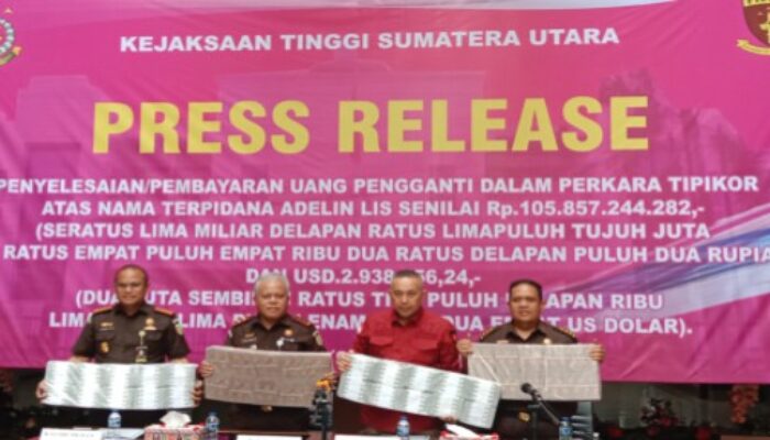 Adelin Lis Lunasi Sisa UP sebesar Rp105,85 M dan US$2,93 juta ke Jaksa