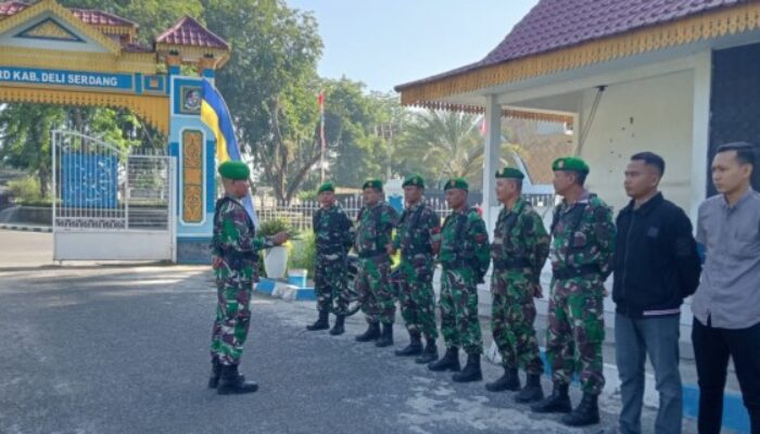 Kodim DS Monitor Siaga Bangsit di Perkantoran dan Rumdis Bupati Deliserdang