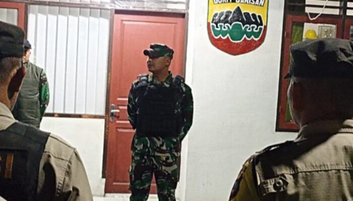 Dandim DS Pimpin Apel Patroli Gabungan dikawasan Barangkuis