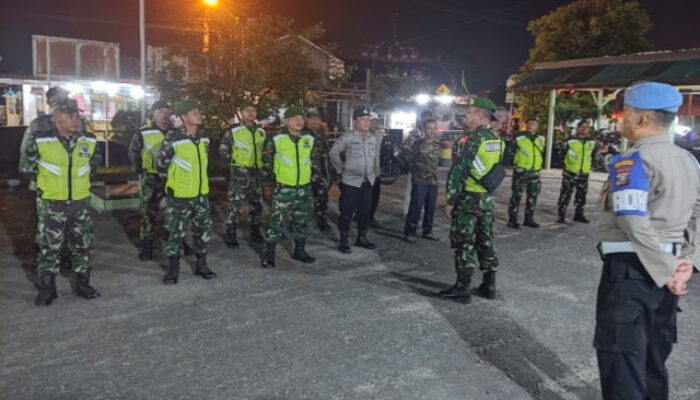 Danramil Galang Pimpin Patroli Bersama Jaga Keamanan Kampung
