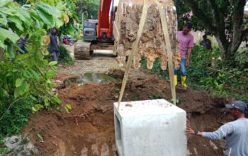 Box Culvert TMMD Kodim 0204/DS Mulai Terpasang
