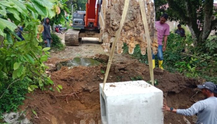 Box Culvert TMMD Kodim 0204/DS Mulai Terpasang