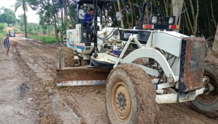 Satgas Kodim 0204/DS Buka Akses Jalan Baru 2,7 Km di Serdang Bedagai