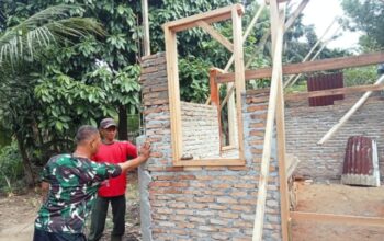 TMMD Kodim 0204/DS Gaspol Pengerjaan RTLH Ediayan