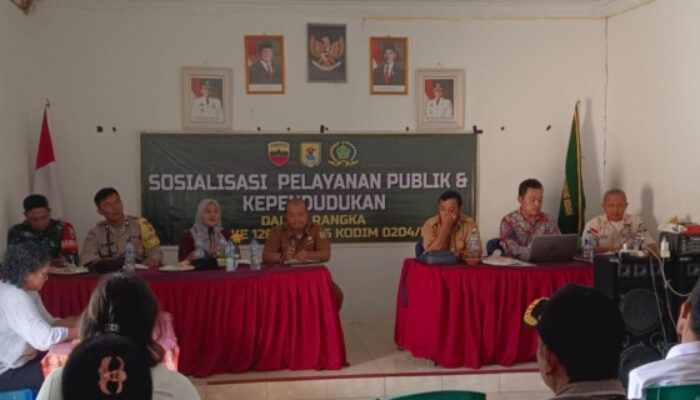 TMMD Kodim 0204/DS Gelar Sosialisasi Kependudukan
