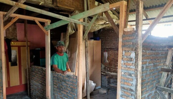 TMMD Kodim 0204/DS Masuki Tahap Progres 40% RTLH Ibu Turini