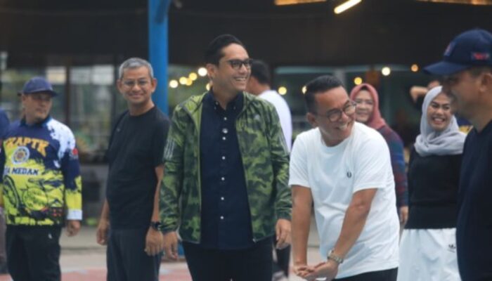 Rico Dan Zaki Olahraga Bersama DPK IKAPTK Kota Medan