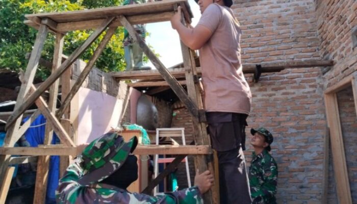 Satgas TMMD Kodim DS Kejar Target RTLH Turini Meski Dihari Libur