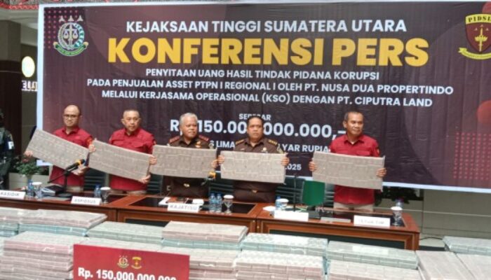 Penyidik Kejatisu Amankan Rp.150 M Dari PT DMKR