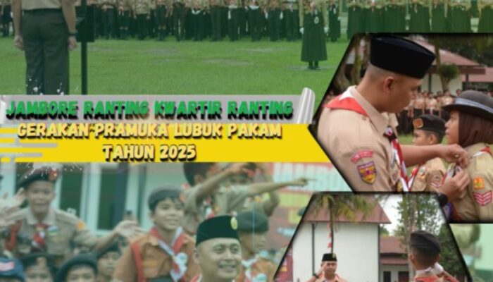 Dandim 0204/DS Pimpin Upacara Pembukaan Jambore Ranting Kwartir Gerakan Pramuka Lubuk Pakam TA 2025