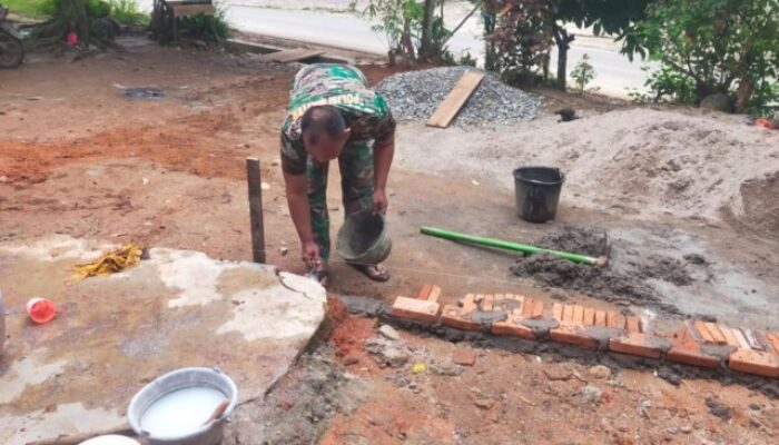 Satgas TMMD 126 Kodim 0204/DS Fokus Pembenahan RTLH Ediyan