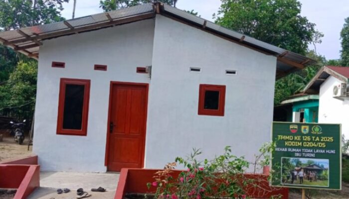 Berkah TMMD, Turini : Terimakasih Pak Satgas TMMD Kodim 0204/DS