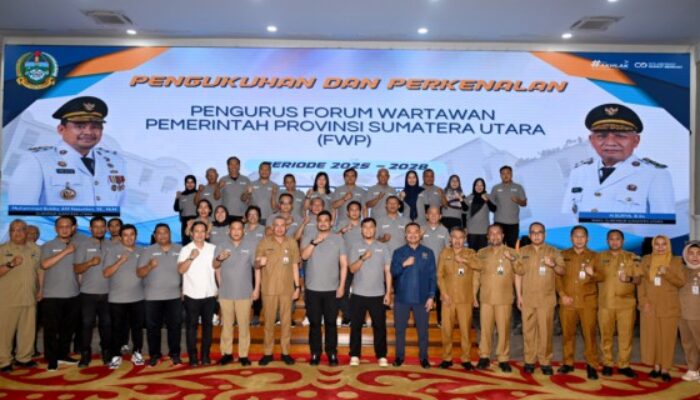 Forum Wartawan Pemprovsu Dikukuhkan, Gubernur Ajak Wartawan Berkolaborasi Wujudkan Indonesia Emas