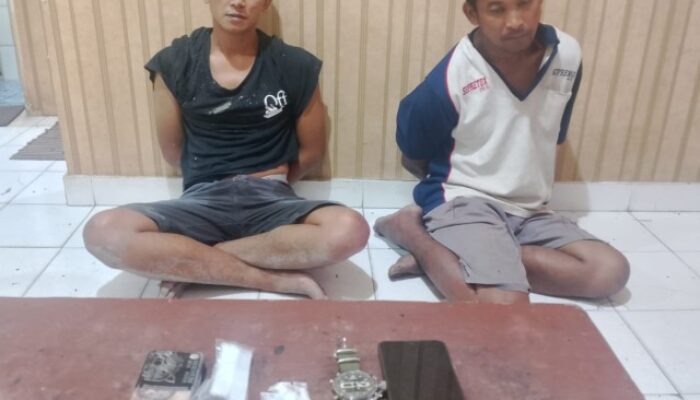 Tim Intel Kodim DS Tangkap Dua Tersangka Narkotika di Pagar Merbau