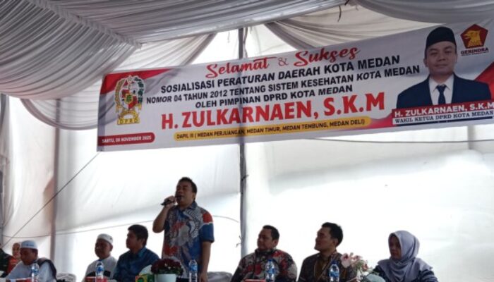 Gelar Sosperda No.4 Tahun 2012, Pimpinan  DPRD Kota Medan : Berobat dan Rawat Inap Gratis