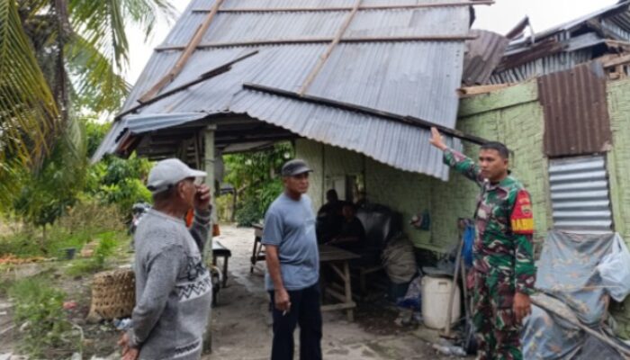 Angin Puting Beliung Terjang Desa Sei Rejo, Satu Rumah Warga Alami Kerusakan