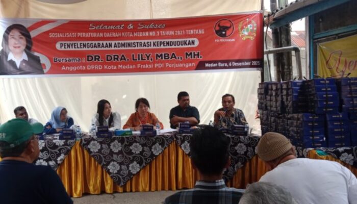 Gelar Sosperda No.3 Tahun 2021, Lily : Pastikan Kepengurusan Adminduk Korban Banjir Dipermudah