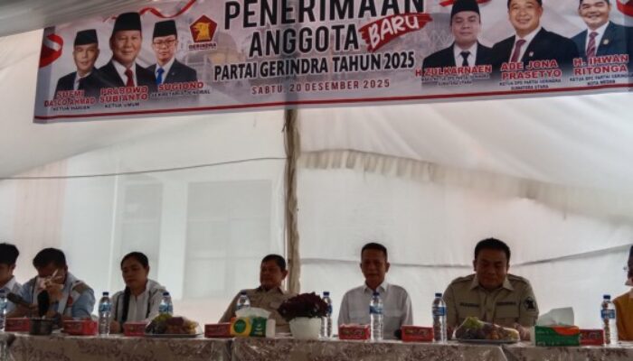 Gerindra Sumut Rekrut Anggota Baru di Medan, Zulkarnaen Tegaskan Komitmen Bela Rakyat