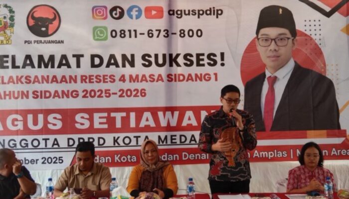 Reses Anggota DPRD Medan Agus Setiawan Tampung Aspirasi Warga Soal Jalan, Drainase, dan PIP