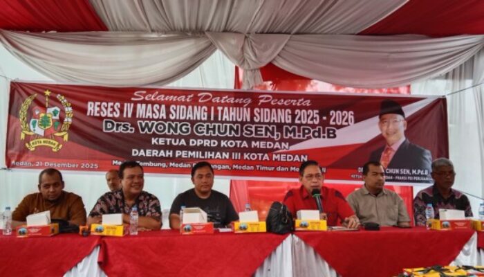 Warga Keluhkan Banjir dan Bantuan Sosial Saat Reses Ketua DPRD Medan Wong Chun Sen