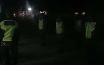 Danramil 17/Kotarih Pimpin Patroli Motoris Cegah Kejahatan Jalanan