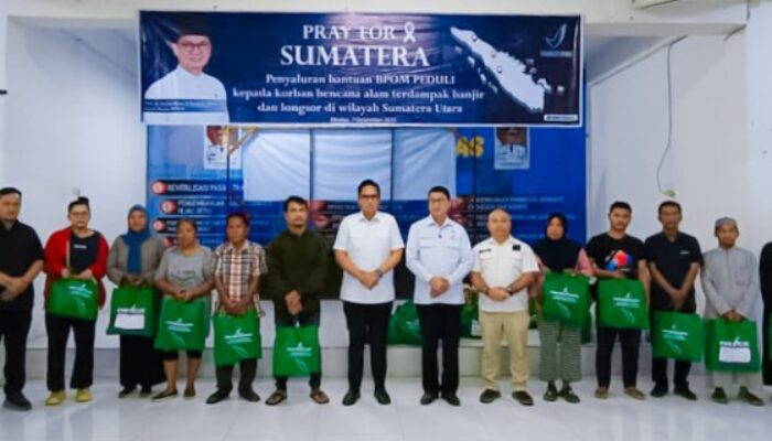 Rico Apresiasi Kepedulian BPOM RI untuk Korban Banjir Medan